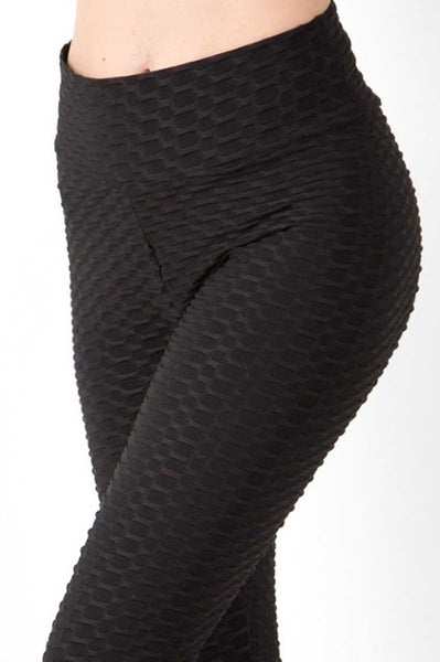 Sports Textured Yoga Waist Solid Leggings – CELEBRITY LEGGINGS