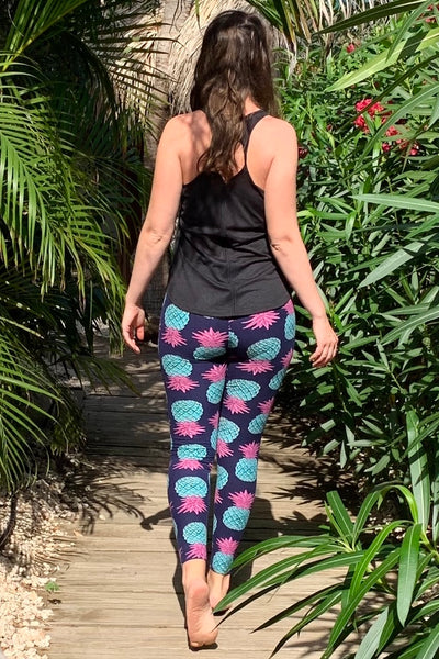 Pineapple Passion Capri Yoga Pants