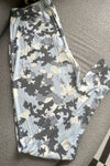 Baby Blue/Gray Army Print QUEEN SIZE Leggings