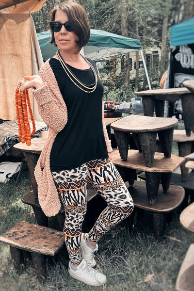 Cheetah Tribal Print Leggings