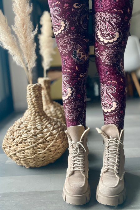 Pastel Flamingo Print Leggings