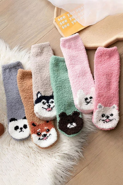 Animal Fuzzy Socks