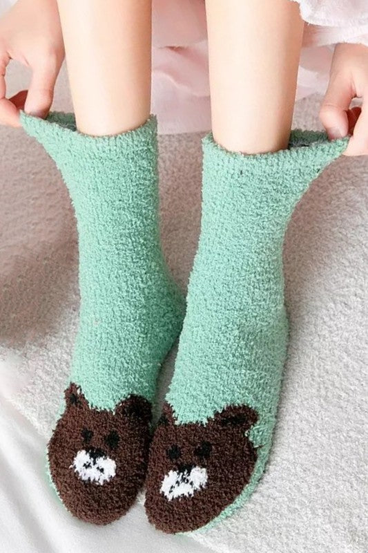 Animal Fuzzy Socks