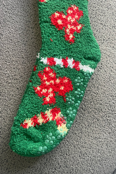 Christmas Knee-High Fuzzy Socks