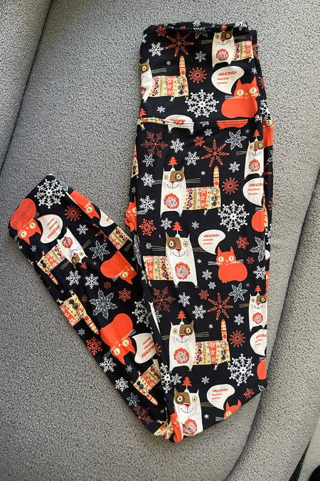 Christmas Mood Print Queen Size Leggings