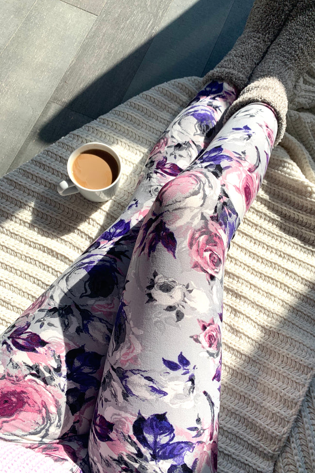 Yoga Waist 5" Floral Print Leggings