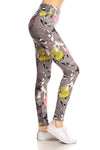 Spring Flower Print QUEEN SIZE Leggings