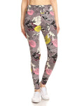 Spring Flower Print QUEEN SIZE Leggings