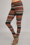 Nordic Fair Isle Print Leggings